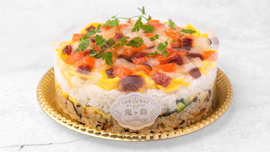 寿司ケーキ「桃太郎」