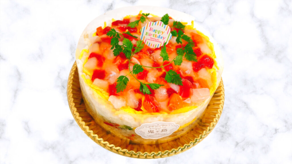寿司ケーキ「桃太郎」