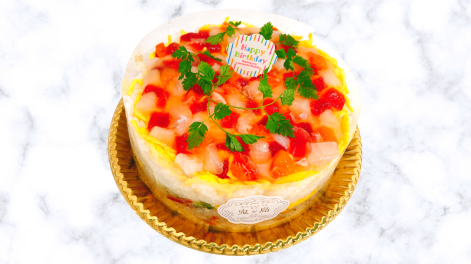 寿司ケーキ「桃太郎」